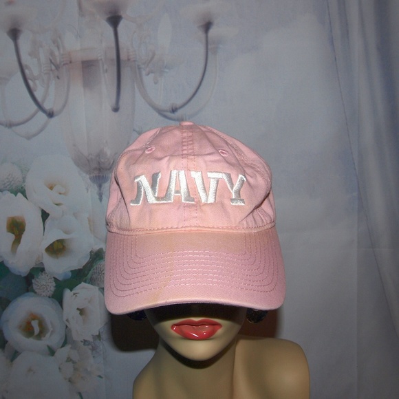 The Game Accessories - U.S. Navy Hat Pink Woman's Embroidered Ball Cap